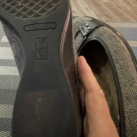 Round Toe Houndstooth Brown Casual Slip On Aerosols Fabric Upper - Picture 8 of 8